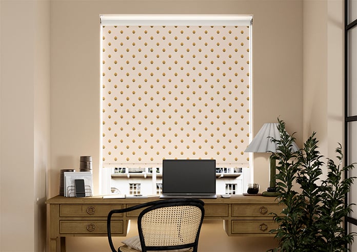 Petal & Block Nitara Spot, Marigold - Twist & Fit Roller Blind - Image 3